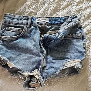 Zara denim shorts